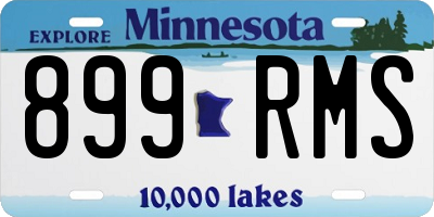 MN license plate 899RMS
