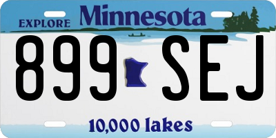 MN license plate 899SEJ