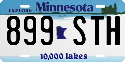 MN license plate 899STH