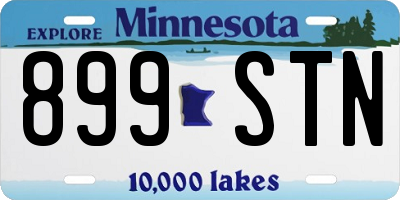 MN license plate 899STN