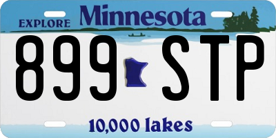 MN license plate 899STP