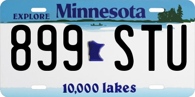 MN license plate 899STU