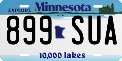 MN license plate 899SUA