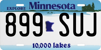 MN license plate 899SUJ