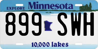 MN license plate 899SWH