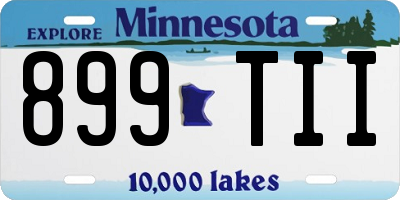 MN license plate 899TII