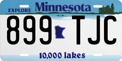 MN license plate 899TJC