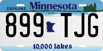 MN license plate 899TJG