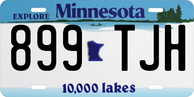 MN license plate 899TJH