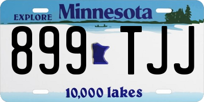 MN license plate 899TJJ