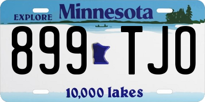 MN license plate 899TJO