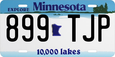 MN license plate 899TJP