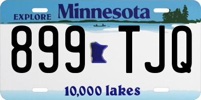 MN license plate 899TJQ