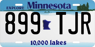 MN license plate 899TJR
