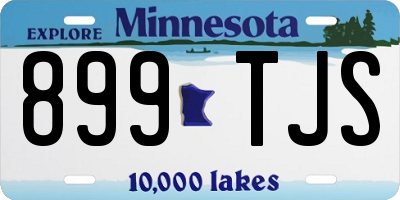 MN license plate 899TJS
