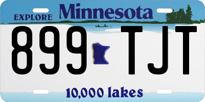 MN license plate 899TJT