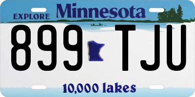 MN license plate 899TJU