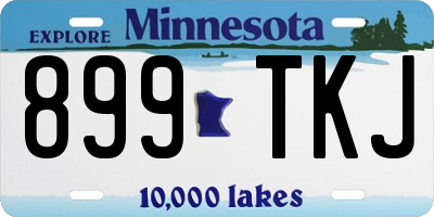 MN license plate 899TKJ