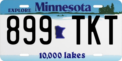 MN license plate 899TKT