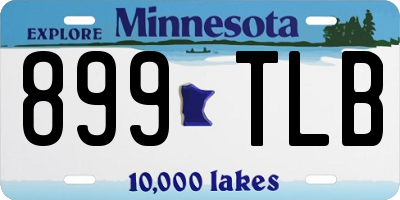 MN license plate 899TLB