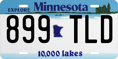 MN license plate 899TLD