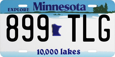 MN license plate 899TLG