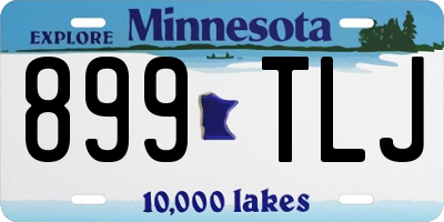 MN license plate 899TLJ