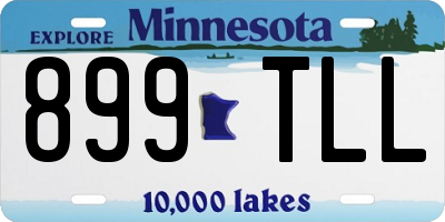 MN license plate 899TLL