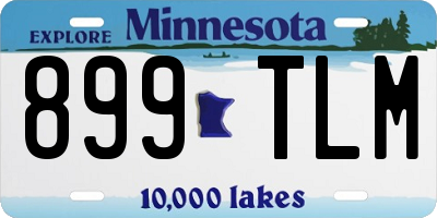 MN license plate 899TLM