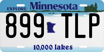 MN license plate 899TLP