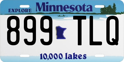 MN license plate 899TLQ