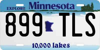 MN license plate 899TLS