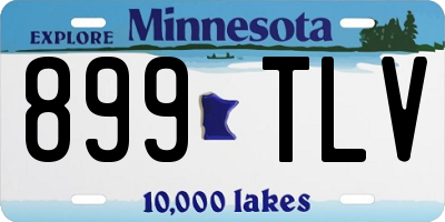 MN license plate 899TLV