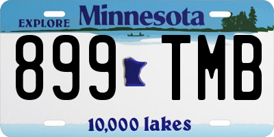 MN license plate 899TMB
