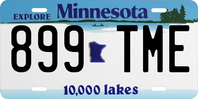 MN license plate 899TME
