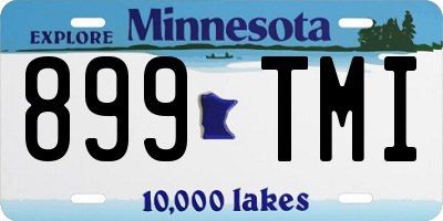 MN license plate 899TMI