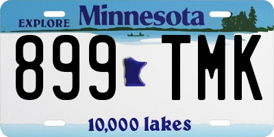 MN license plate 899TMK