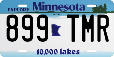 MN license plate 899TMR