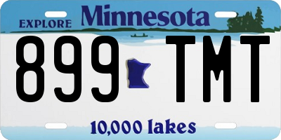 MN license plate 899TMT
