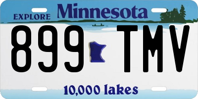 MN license plate 899TMV