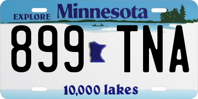 MN license plate 899TNA