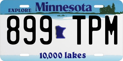 MN license plate 899TPM
