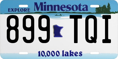 MN license plate 899TQI