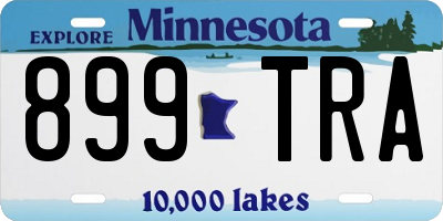 MN license plate 899TRA