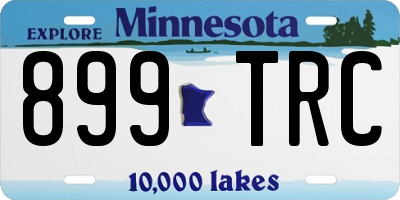 MN license plate 899TRC