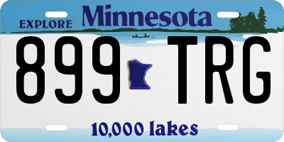 MN license plate 899TRG