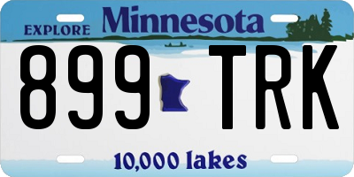 MN license plate 899TRK