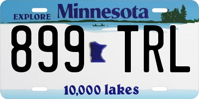 MN license plate 899TRL
