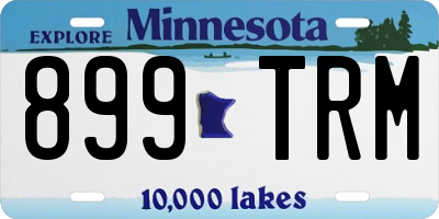 MN license plate 899TRM
