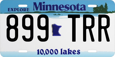 MN license plate 899TRR